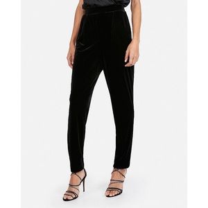 Super High Waisted Velvet Ankle Pant (NWT)